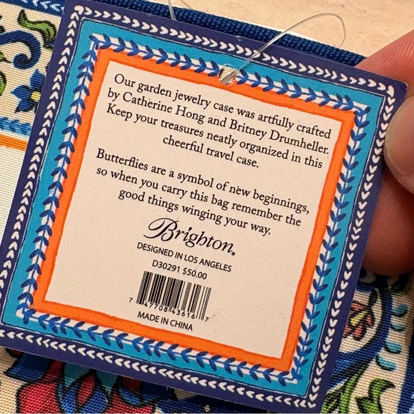 BRIGHTON Butterfly Garden Travel Jewelry Cas - Picture 3 of 7